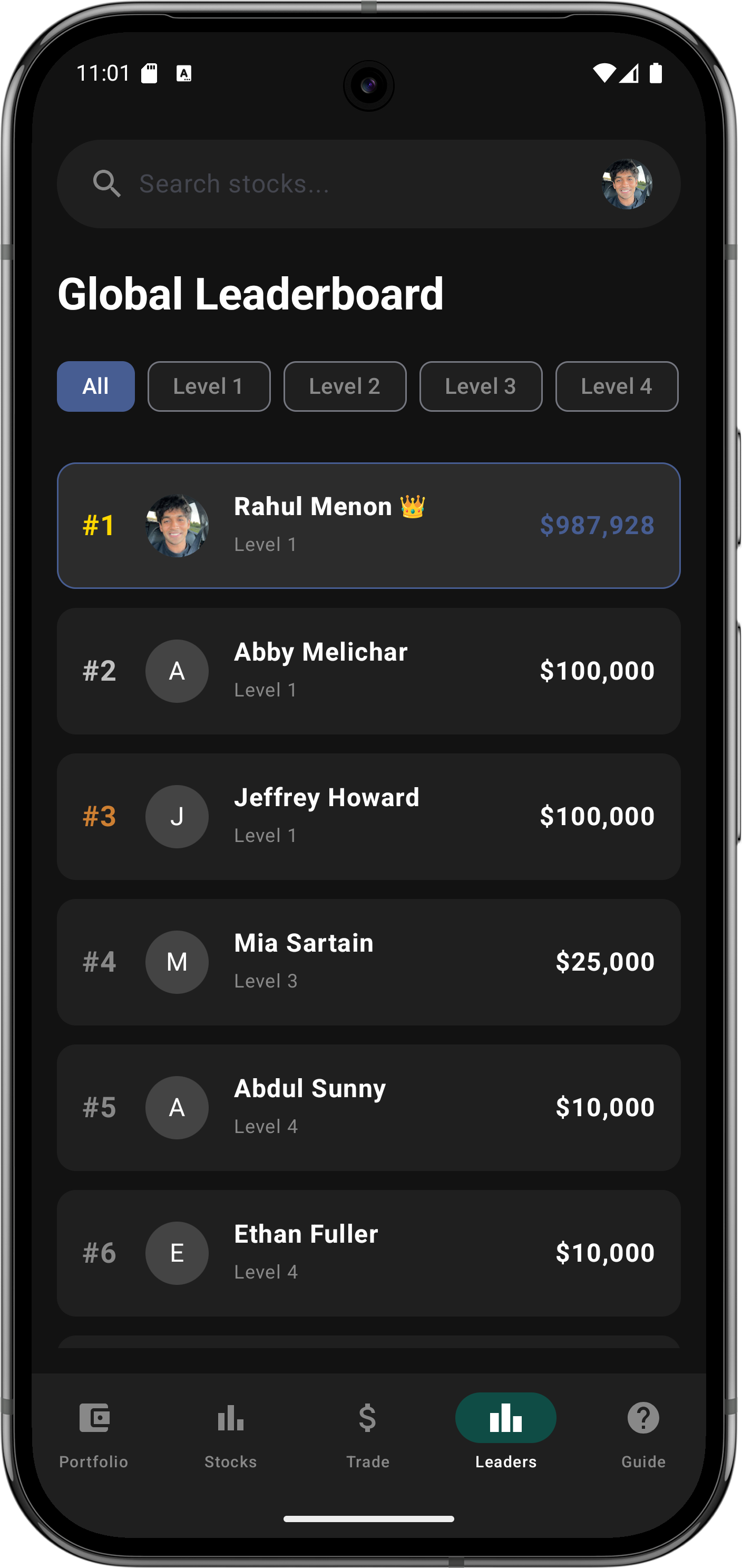 Global Leaderboard